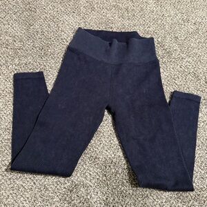 OFFLINE AERIE Navy ribbed Leggings size small